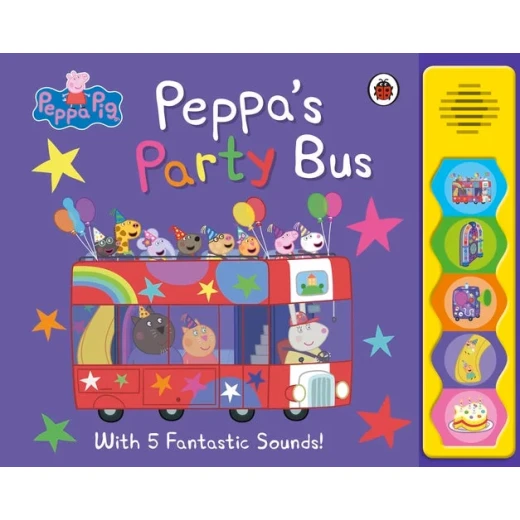 Peppa Pig Party Bus Children's Book, Colorful Adventure Story, Fun Games - Peppa Pig - Image 2