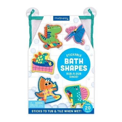 Rub a Dub Dinos Bath Time Foam Shapes for Kids, Dinosaur Themed, 12 Piece Set Rub a Dub Dinos Bath Time Foam Shapes for Kids, Dinosaur Themed, 12 Piece Set