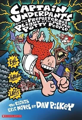 Captain Underpants Book Series: The Preposterous Plight of the Purple Potty People Adventure. A Hilarious Story for Kids Encouraging Reading. Fun for Ages 6-10 - Image 2