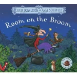 Room on the Broom Children's Book Paperback Edition by Julia Donaldson, Featuring a Kind Witch, Cat, and 3 Additional Friends, Ideal for Kids Aged 3-7
