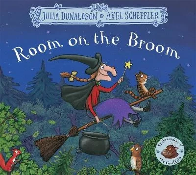 Room on the Broom Children's Book Paperback Edition by Julia Donaldson, Featuring a Kind Witch, Cat, and 3 Additional Friends, Ideal for Kids Aged 3-7 Room on the Broom Children's Book Paperback Edition by Julia Donaldson, Featuring a Kind Witch, Cat, and 3 Additional Friends, Ideal for Kids Aged 3-7