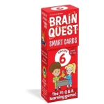 بطاقات Brain Quest الذكية للصف السادس المنقحة الإصدار الرابع: بطاقات تعليمية تفاعلية للطلاب في الصف السادس تشمل الرياضيات والعلوم والفنون اللغوية والدراسات الاجتماعية - براين كويست