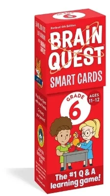 بطاقات Brain Quest الذكية للصف السادس المنقحة الإصدار الرابع: بطاقات تعليمية تفاعلية للطلاب في الصف السادس تشمل الرياضيات والعلوم والفنون اللغوية والدراسات الاجتماعية بطاقات Brain Quest الذكية للصف السادس المنقحة الإصدار الرابع: بطاقات تعليمية تفاعلية للطلاب في الصف السادس تشمل الرياضيات والعلوم والفنون اللغوية والدراسات الاجتماعية