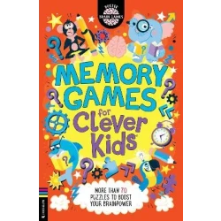 Memory Games for Clever Kids Activity Book, Brain Training Puzzles, Ages 6+