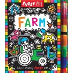 Fuzzy Art Farm Book for Toddlers, Sensory Touch and Feel Activity, Colorful Illustrations