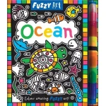 Fuzzy Art Ocean Children's Activity Book Soft Touch and Marine Scenes