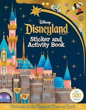Disneyland Parks Activity Book Sticker Book for Kids, Reusable Stickers, Fun Games - Image 2