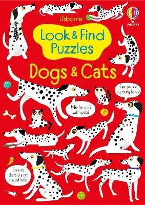 Look and Find Puzzle Book Dogs and Cats, Interactive Activity for Kids, Colorful Scenes - Image 2