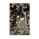 Ashmolean Museum Peacock Embroidered Soft Touch Journal, Elegant Notebook for Notes and Ideas - Ashmolean museum