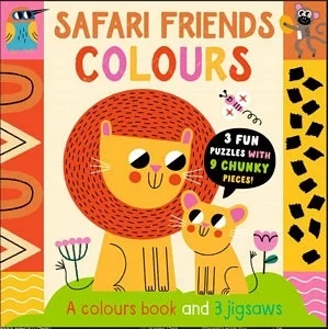 Puzzle Play: Safari Friends Colours Educational Book for Toddlers Ages 2-4. Interactive Colour Learning with Safari Animal Puzzles and Activities. Perfect Gift! - Image 2