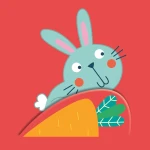 Soft Peekaboo Bedtime Book for Babies and Toddlers, Rabbit Design, Interactive Play