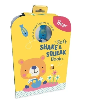 Soft Shake & Squeak Baby Book Bear Theme 1st Development Sensory Toy Interactive Playtime 6+ Months - Image 2