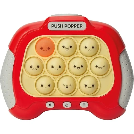 The Source Electronic Push Popper Game Red Edition for Parties Skill Based Gameplay with Light Up Emoji Popper 10 x 12.5 x 5.5 cm Requires 3 AAA Batteries - The Source - Image 4