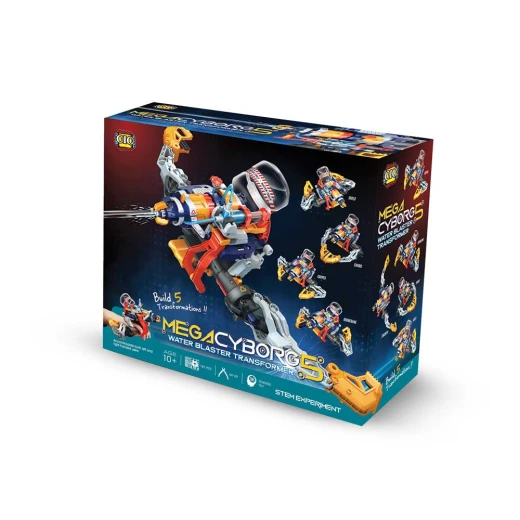 The Source Mega Cyborg 5 Water Blaster Transformer Toy for Kids, 160ml Range