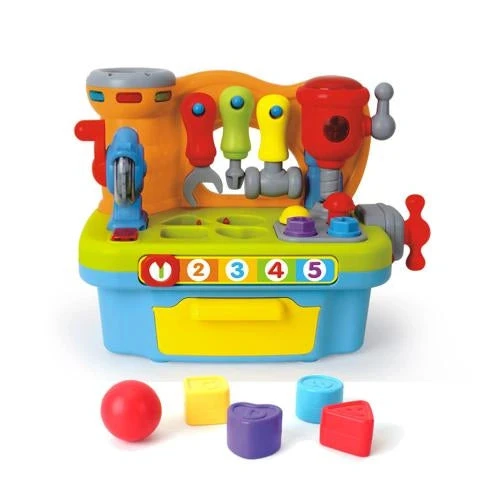 KidKraft 9-in-1 Multifunctional Workbench Toy Set with Realistic Sounds and Lights for Children, Encourages Imaginative Play and Motor Skill Development KidKraft 9-in-1 Multifunctional Workbench Toy Set with Realistic Sounds and Lights for Children, Encourages Imaginative Play and Motor Skill Development