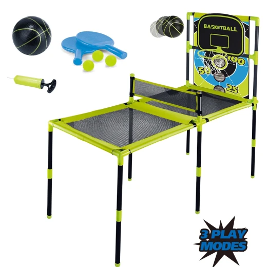 Aojie Sport 3-in-1 Combo Set Table Tennis, Toss Game, Basketball for Kids - Aojie Sport - Image 3