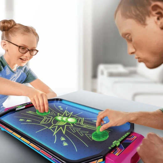 Ambassador Electronic Arcade Air Hockey Table Hyper Neon Series for Kids and Family - Ambassador - Image 4