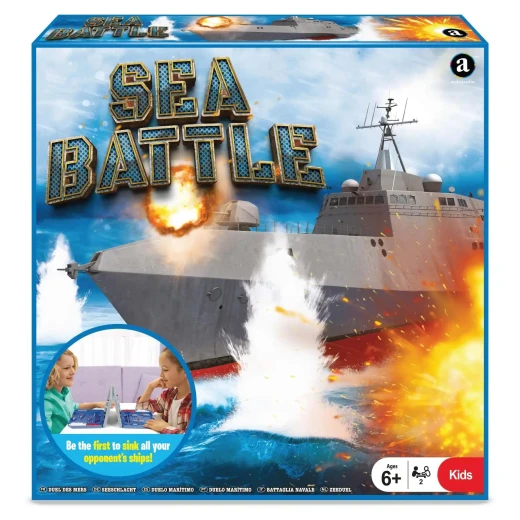 Ambassador Sea Battle Strategic Board Game for Kids & Families: Interactive Naval Combat Fun with 2 Players, Recommended for Ages 4+ - Ambassador - Image 2