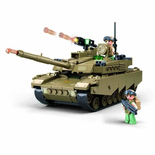مجموعة بناء دبابة القتال الرئيسية ARMY OEF M1XS تتضمن 314 قطعة نموذج عسكري بتصميم مفصل متوافق مع العلامات التجارية الأخرى فكرة هدية رائعة للأطفال بعمر 10 سنوات فأكثر - جيش العملية في الخارج - Image 2