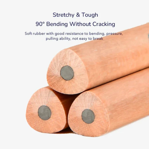 Mideer Thick Triangular Pencils 2B for Ages 4-6 | Easy Grip Ergonomic Design for Young Learners | Perfect for School and Home Use - MIDEER - Image 2