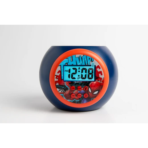 Disney Spiderman Kids Alarm Clock Projector Blue LED Display 3+ Years - Disney - Image 3