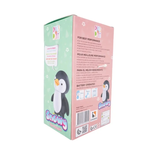 PUGS AT PLAY Talking SNOWY Penguin Plush Toy 9 Inch Interactive Repeating Voice, Perfect for Kids 3+ Years Old, Soft and Cuddly Companion for Endless Fun, Batteries Not Included PUGS AT PLAY Talking SNOWY Penguin Plush Toy 9 Inch Interactive Repeating Voice, Perfect for Kids 3+ Years Old, Soft and Cuddly Companion for Endless Fun, Batteries Not Included