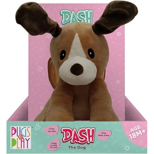 Pugs At Play Peek A Boo Dash 10IN Electronic Interactive Puppy Dog Toy Realistic Barking Sounds & Movement Performs Tricks Non Shedding Hypoallergenic Fur Great Gift for Kids - Pugs at play - Image 2
