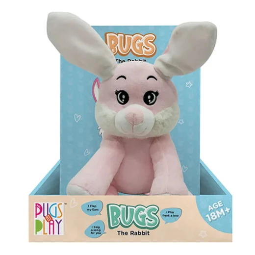 Pugs At Play Peek A Boo Bugs 10 Inch Electronic Bunny Toy Realistic Movement Pugs At Play Peek A Boo Bugs 10 Inch Electronic Bunny Toy Realistic Movement