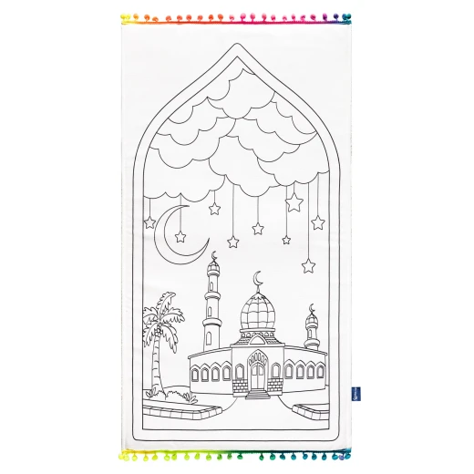 Urban Rugs Kids Coloring Sejadah Kit Washable Prayer Mat and Educational Guide for Children - Urban Rugs - Image 8