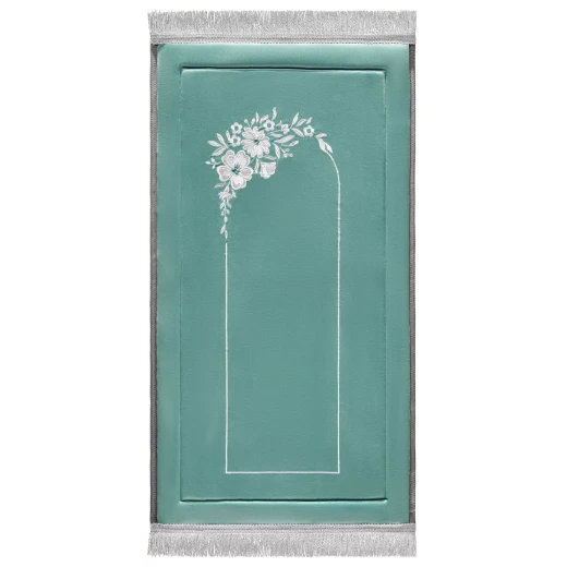 Urban Rugs Jordan Hayat Embroidery Prayer Mat Premium Velvet with 1.7cm Foam Padding and Cotton Back Layer Urban Rugs Jordan Hayat Embroidery Prayer Mat Premium Velvet with 1.7cm Foam Padding and Cotton Back Layer