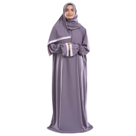 Urban Rugs Jordan Perla Crepe Islamic Prayer Wear One Piece One Size Full Coverage Breathable Fabric - Urban Rugs - Image 4