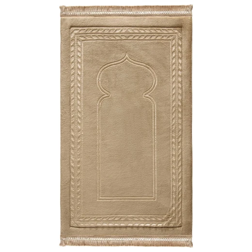 Urban Rugs Bronz Emboss Padded Prayer Mat Soft Woven Fabric 130 x 73 cm Urban Rugs Bronz Emboss Padded Prayer Mat Soft Woven Fabric 130 x 73 cm