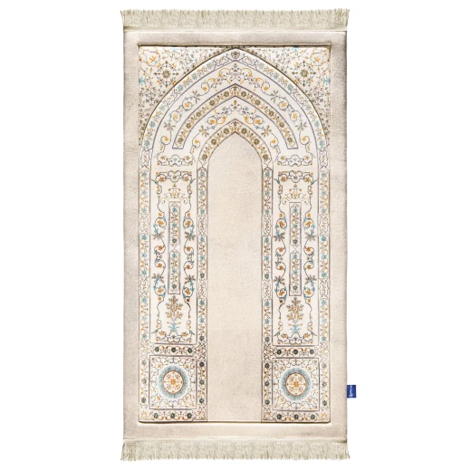 Urban Rugs Antique Indian Arch Premium Padded Prayer Mat Velvety Soft 120x64 cm