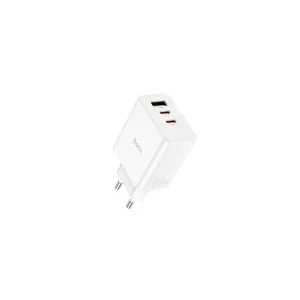 محول شحن سريع Hoco C73A بمنفذي USB وكابل Lightning بطول 1 متر - جوي روم - Image 5