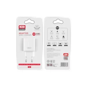 محول شحن سريع Hoco C73A بمنفذي USB وكابل Lightning بطول 1 متر - جوي روم - Image 7