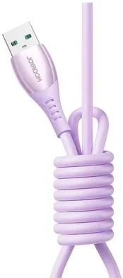 Joyroom S A59 Vibrant Series USB A to USB C Cable 3A 1.2m Violet Charging Cord - Joyroom