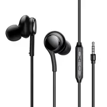 Joyroom JR-EW02 Wired In-Ear Earphones HiFi Sound Black 3.5mm - Joyroom