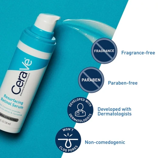 CeraVe Resurfacing Retinol Serum 30ml for Post-Acne Marks and Enlarged Pores - CeraVe - Image 2