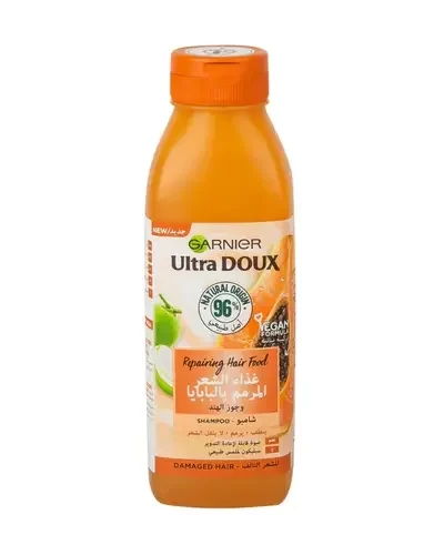 Garnier Ultra Doux Repairing Shampoo with Papaya and Coconut for Damaged Hair 350ml - Garnier