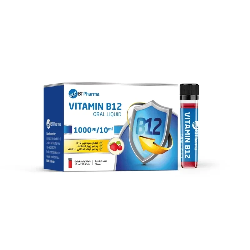 BT Pharma Vitamin B12 1000mcg 10ml*10 Vials Energy Supplement - BT PHARMA