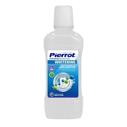 Pierrot Whitening Mouthwash for Teeth Whitening and Stain Prevention, Alcohol Free, 500ml Pierrot Whitening Mouthwash for Teeth Whitening and Stain Prevention, Alcohol Free, 500ml