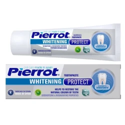 Pierrot Whitening Protect Toothpaste for Sensitive Teeth 75ml: Gentle Formula for Daily Use, Effectively Whitens and Protects Enamel, Provides Long Lasting Fresh Breath, 75 ml Tube