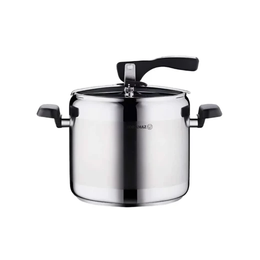 Korkmaz Turbo Pressure Cooker 7.0 Liters Stainless Steel Durable Cookware for Efficient Cooking Korkmaz Turbo Pressure Cooker 7.0 Liters Stainless Steel Durable Cookware for Efficient Cooking