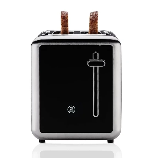 Korkmaz Opal 2-Slice Pop-Up Toaster with Wide Slots and Crumb Tray for Even Browning - Korkmaz - Image 4