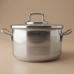 Korkmaz Astra Stainless Steel Pot 2 Piece Set 3.3 Liters Capacity 20 cm Diameter Silver Cookware - Korkmaz