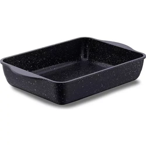 Korkmaz Ornella Baking Tray 35x24 cm Aluminum Die-Cast with Non-Stick Granite Coating - Korkmaz
