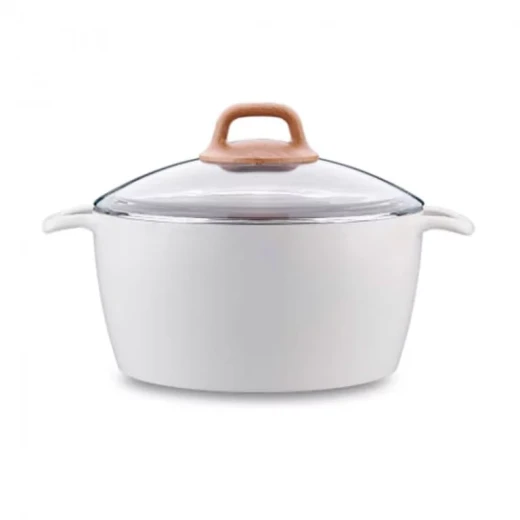 Korkmaz Gusto Ceramic Pot 5 Liter Capacity 24 cm Diameter Aluminum with Non-Stick Coating Korkmaz Gusto Ceramic Pot 5 Liter Capacity 24 cm Diameter Aluminum with Non-Stick Coating