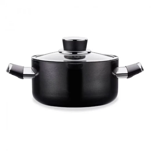 Korkmaz LENA Saucepan 20x10.5 cm 3 Liter Black Induction Compatible - Korkmaz - Image 2