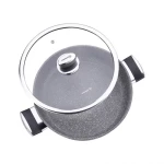 Korkmaz Palma Low Casserole 26x7cm 3.5L with Non-Stick PTFE Coating and Induction Compatibility - Korkmaz