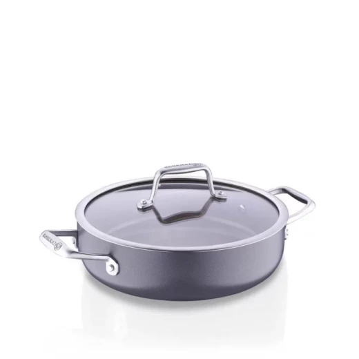 Korkmaz Boena Short Pot 24x7 cm A3954 Black Ceramic Coating Non-Stick Extra Scratch Resistance - Korkmaz - Image 3